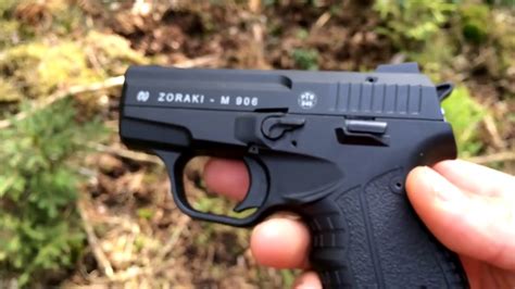 When the last blank is fired, the slide will lock back just like the real thing. . Zoraki m906 real gun